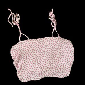 Pacsun Pink Floral Tank Top